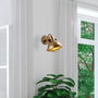 Opviq Lámpara de Pared de Metal Dorado